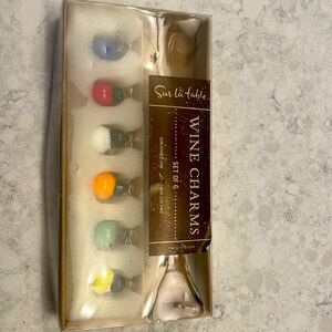 Sur La Table wine charms. Set of 6